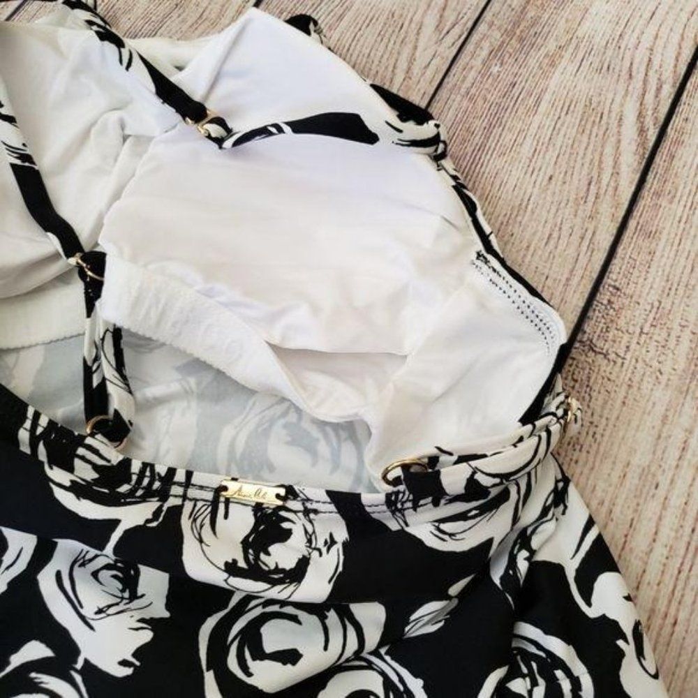 NWT Anne Cole Halter High Neck Floral Tankini Top and Bottom Set - Picture 10 of 14